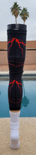 Load image into Gallery viewer, 2024 Nasty Sports Black and Red Knee Sleeve with Integrated Pad